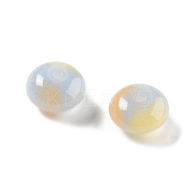 Two Tone Transparent Resin Beads RESI-S013-01C-1