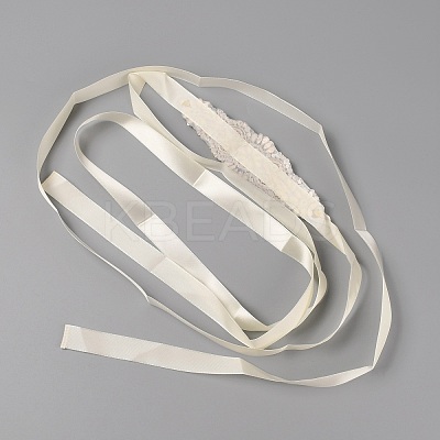 Wedding Bridal Belt for Bridal Dress AJEW-WH0223-56A-1