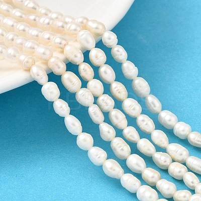 Natural Cultured Freshwater Pearl Beads Strands PEAR-I007-01Q-01B-1