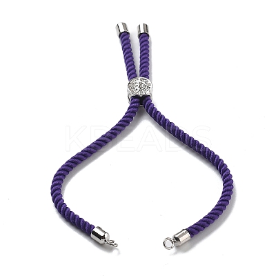 Twisted Nylon Cord Silder Bracelets DIY-B066-03P-24-1