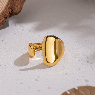 304 Stainless Steel Cuff Open Rings for Women YO3439-1
