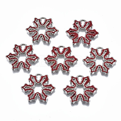 Alloy Enamel Pendants ENAM-Q443-015-RS-1