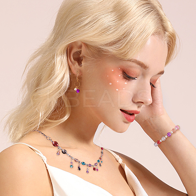 Transparent Crackle Glass Beads CCG-PH0003-13-1