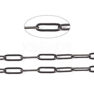 304 Stainless Steel Paperclip Chains STAS-K209-07EB-1