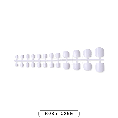 Solid Color Plastic Seamless Toe False Nail MRMJ-R085-026E-1