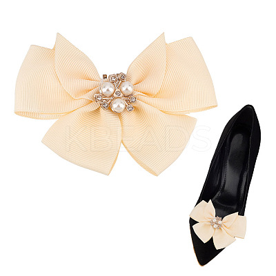 Polyester Bowknot Shoe Decorations FIND-GO0001-52A-1