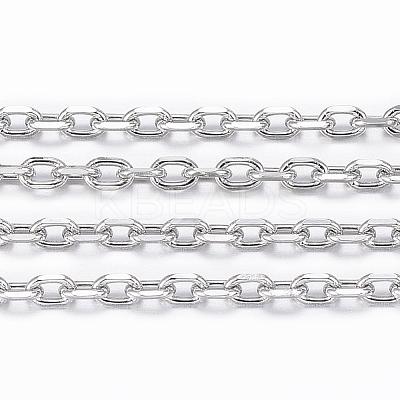 Tarnish Resistant 304 Stainless Steel Cable Chains CHS-H009-01P-1