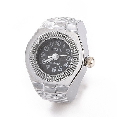 201 Stainless Steel Stretch Watchband Finger Ring Watches LS-WACH-G018-03P-03-1