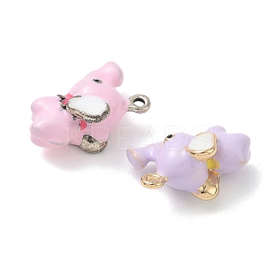 Alloy Enamel Pendants ENAM-F156-08-1