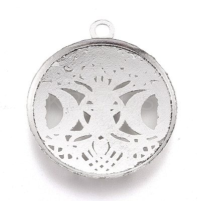 Tibetan Style Hollow Alloy Pendants LS-TIBEP-F075-01AS-RS-1