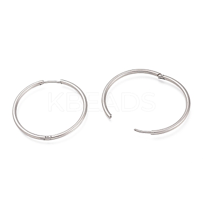 Non-Tarnish 304 Stainless Steel Huggie Hoop Earrings EJEW-L256-02G-P-1