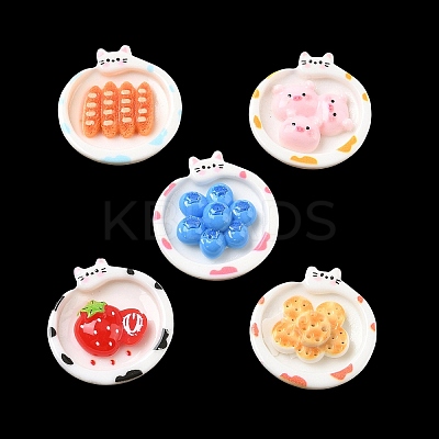 Opaque Resin Cabochons CRES-A063-01-1