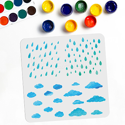 PET Hollow Out Drawing Painting Stencils DIY-WH0402-017-1