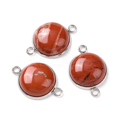 Natural & Synthetic Mixed Gemstone Connector Charms G-D059-01B-1