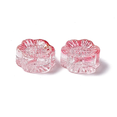Electroplated Glass Beads GLAA-G090-01F-1