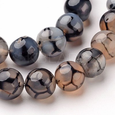 Natural Dragon Veins Agate Beads Strands X-G-D845-03-6mm-1