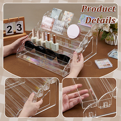 2Pcs 7-Tier Plastic Model Toy Assembled Organizer Holders ODIS-AR0001-13-1
