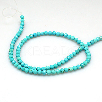 Natural Magnesite Beads Strands TURQ-G103-4mm-01-1