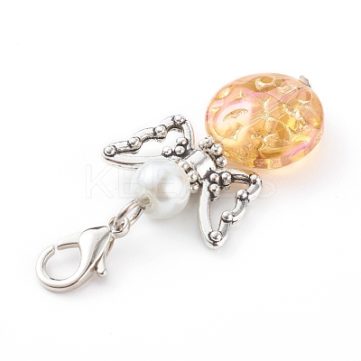 Glass Pendants HJEW-JM00456-1