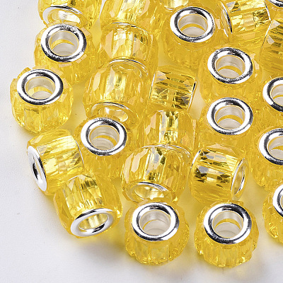 Transparent Resin European Beads RPDL-Q023-A-C02-1