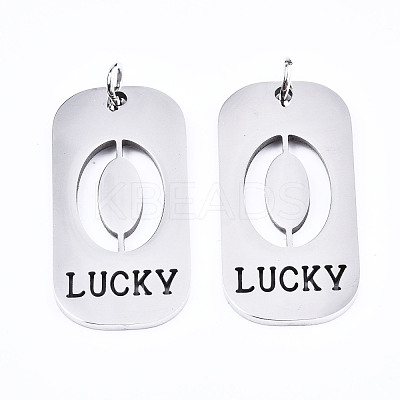 Non-Tarnish 201 Stainless Steel Pendants STAS-T044-220P-0-1