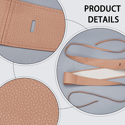 7Pcs 7 Colors PU Leather Wrap Around Waist Band DIY-BC0012-27-1