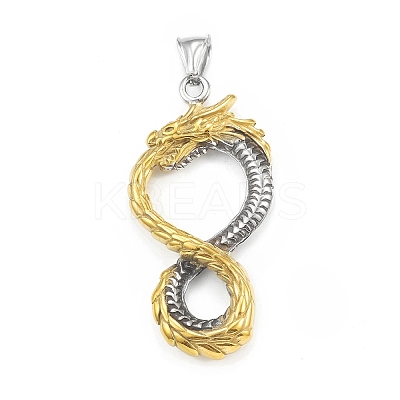 Ion Plating(IP) 304 Stainless Steel Big Pendants LS-STAS-G303-44G-1