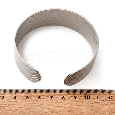 304 Stainless Steel Cuff Bangles BJEW-L705-01P-1
