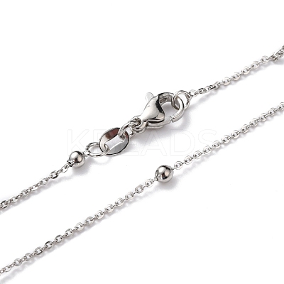 Brass Cable Chain Necklaces NJEW-I247-02P-1