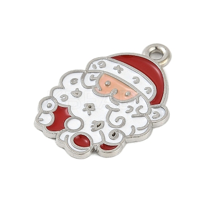 Christmas Theme Alloy Enamel Pendants ENAM-Z020-02G-1