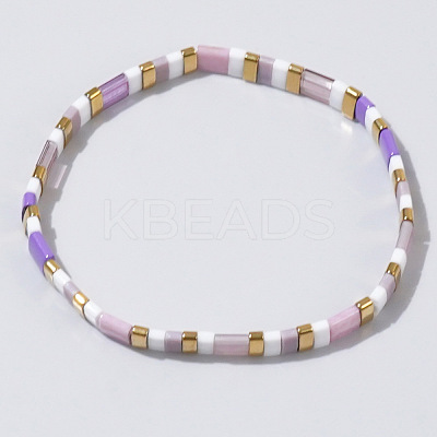 Bohemian Style Glass Seed Beaded Stretch Bracelets for Women Men ZJ1483-5-1