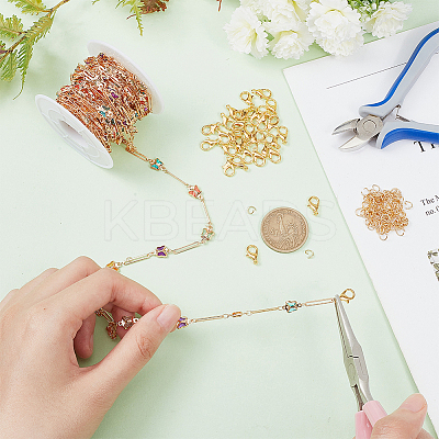 DIY Chain Bracelet Necklace Making Kit DIY-PH0017-38A-1