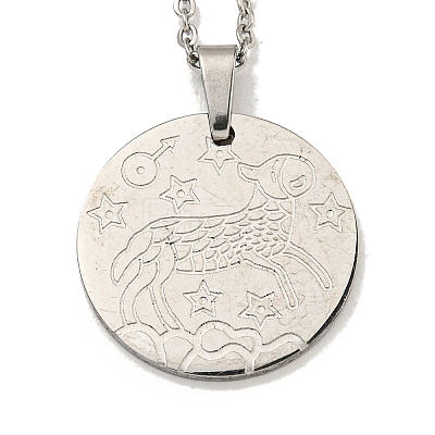 Non-Tarnish Constellation Pendant Necklaces LS-NJEW-S422-04P-01-1