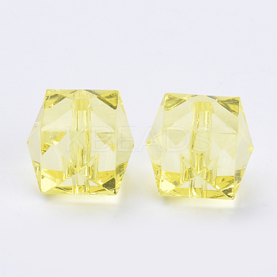 Transparent Acrylic Beads X-TACR-Q259-10mm-V21-1