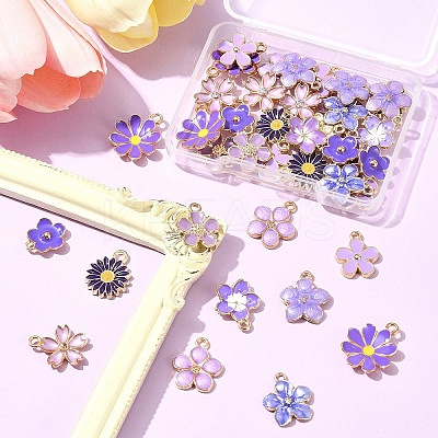 40Pcs 10 Styles Eco-Friendly Zinc Alloy Pendants FIND-FS0003-47-1