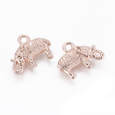 Alloy Animal Pendants PALLOY-J169-27RG-NR-1