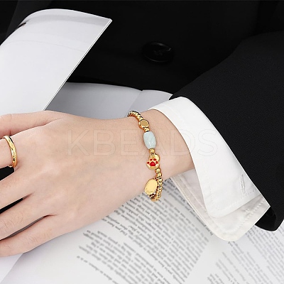 12Pcs 2 Colors Brass and Enamel Pendants KK-AR0004-30-1