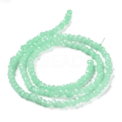 Baking Paint Imitation Jade Glass Bead Strands LS-DGLA-A034-J4MM-A22-1