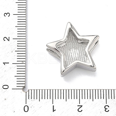 Star Brass Slide Charms LS-KK-P349-18A-P-1