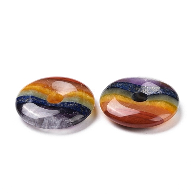 Chakra Natural Mixed Stone Pendants G-G973-13-1