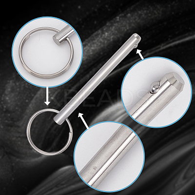 6Pcs 3 Styles 316 Surgical Stainless Steel Ball Pin STAS-AR0002-67-1
