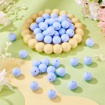 50Pcs Food Grade Eco-Friendly Silicone Beads SIL-TA0002-89H-1