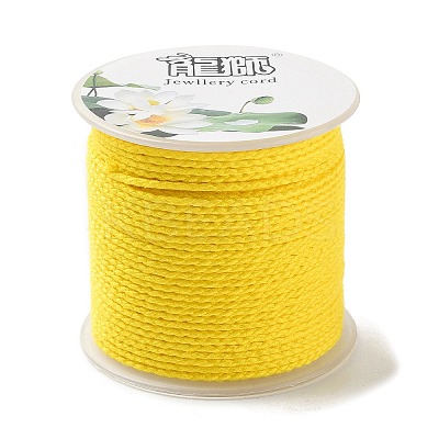 20M Polyester Braided Cord for Jewelry Making OCOR-G015-04A-11-1