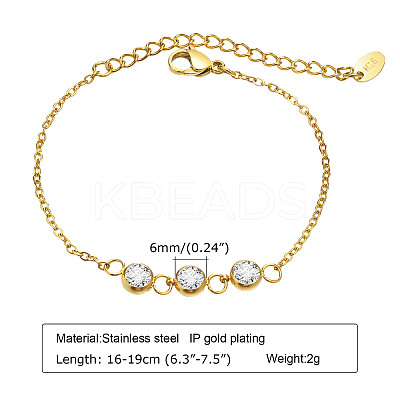 304 Stainless Steel Link Bracelets FS-WGD0AED-03-1