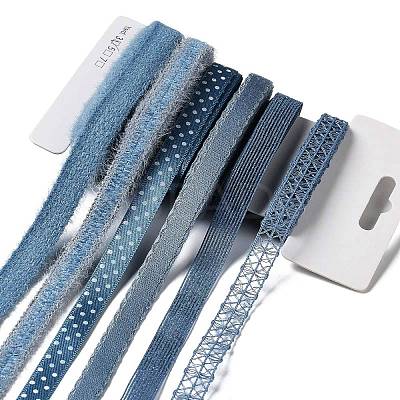 18 Yards 6 Styles Polyester Ribbon SRIB-C001-F01-1