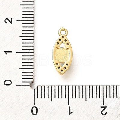 Brass Micro Pave Cubic Zirconia Pendants KK-U048-04G-02-1