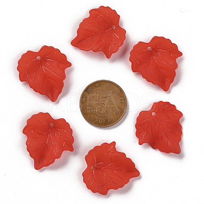 Autumn Theme Transparent Frosted Acrylic Pendants LS-X-PAF002Y-12-1