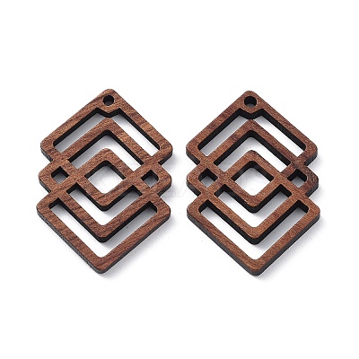 Walnut Wood Laser Cut Pendants X-WOOD-Q051-01D-1