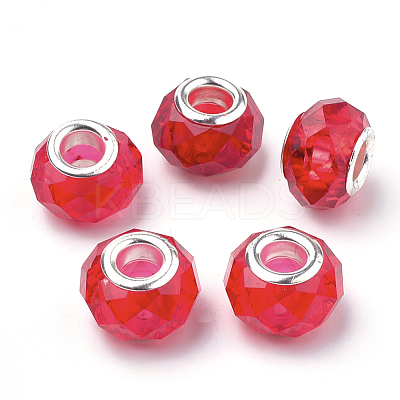 Acrylic European Beads GPDL-S040-M-1
