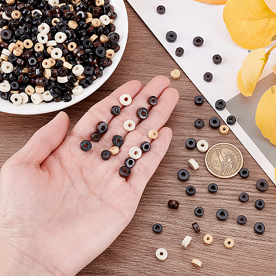 2400Pcs 6 Colors Natural Wood Beads WOOD-PH0003-29-1